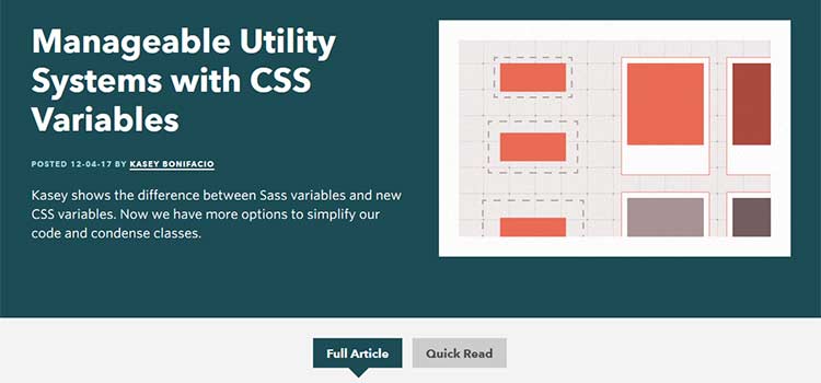 ทรัพยากร CSS ระบบยูทิลิตี้ที่สามารถจัดการได้ฟรีพร้อมตัวแปร CSS