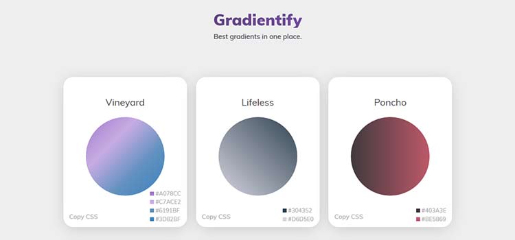 CSS Resources Free Gradientify