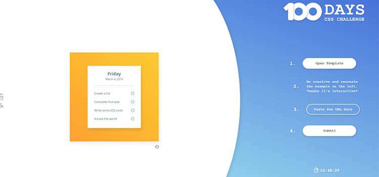 100 天 CSS 挑戰