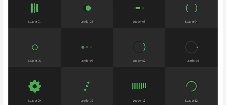 Recursos CSS gratuitos 16 carregadores SVG puros de HTML5 e CSS3 gratuitos