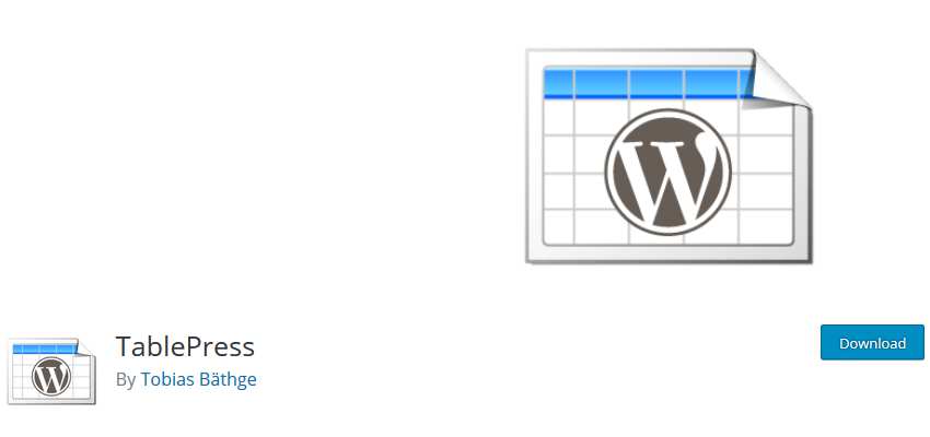 tablepress wordpress php
