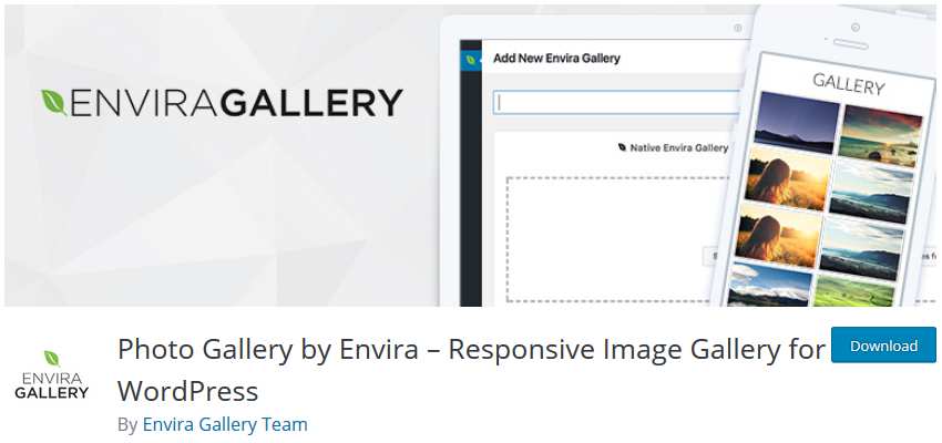 Galeri Envira wordpress php