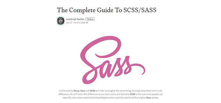 La guida completa a SCSS/SASS