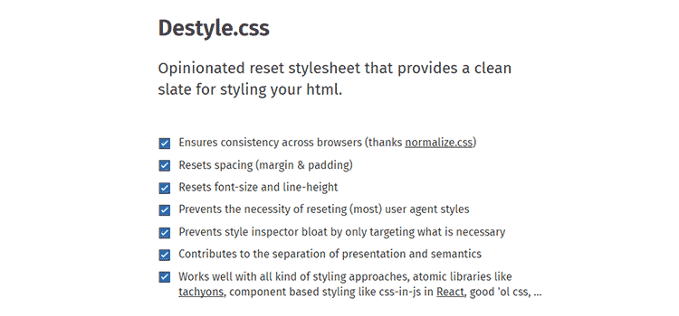 Destyle.css