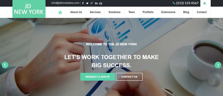 JD NewYork Gantry Framework șablon joomla gratuit bootstrap