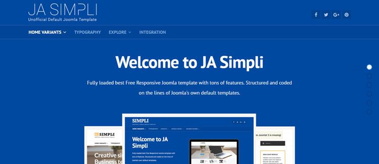 JA Simpli EasyDiscuss EasyBlog Komentarz EasySocial darmowy szablon joomla