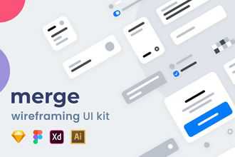 Unisci il kit dell'interfaccia utente di Wireframing