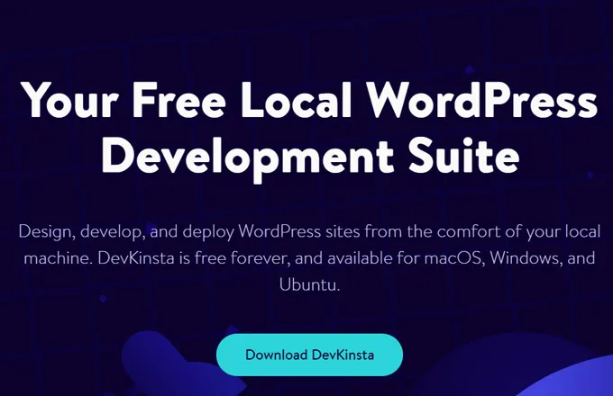 DevKinsta - WordPress Local Development