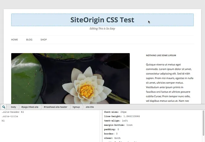 SiteOrigin CSS