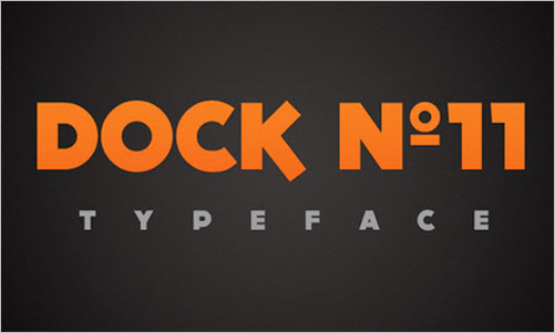 DOCK11 - Font gratuit