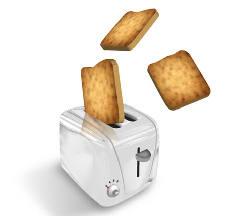 Erstellen einer Toaster-Popping-Illustration