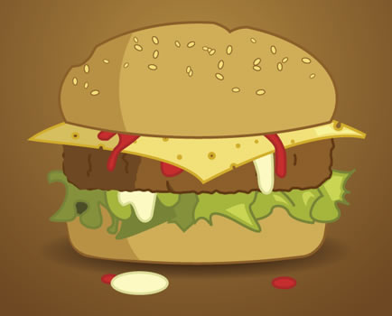 Cómo dibujar una deliciosa hamburguesa