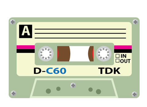 Criar um cassete TDK antigo