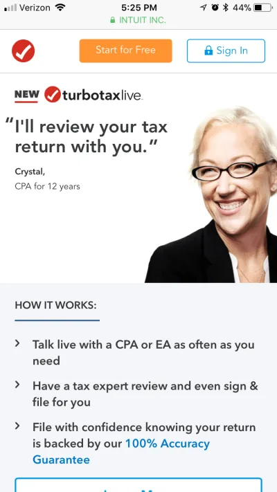 Wiele CTA TurboTax.