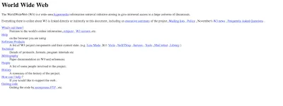 CERNは、プレーンテキストとハイパーリンクだけで作成された最初のWebサイトでした。