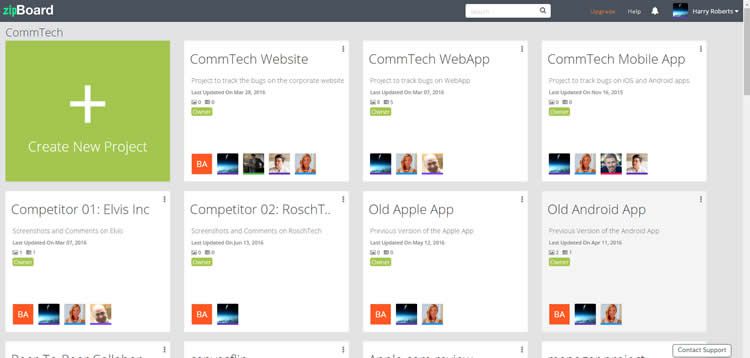 strumento di monitoraggio dei bug di zipBoard