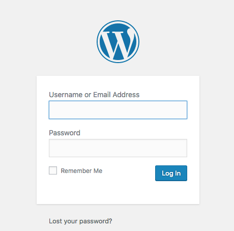 Wordpress-Anmeldeformular