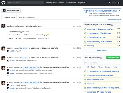 GitHub ohne JavaScript