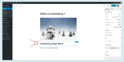 ย้ายบล็อกใน Gutenberg