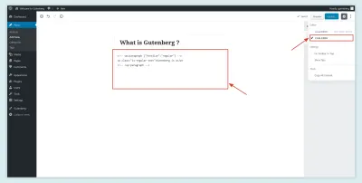 โปรแกรมแก้ไขข้อความใน Gutenberg