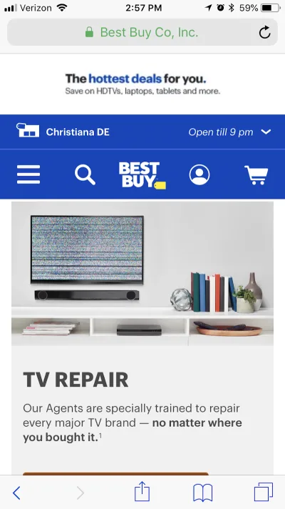 Best Buy предоставляет географические данные