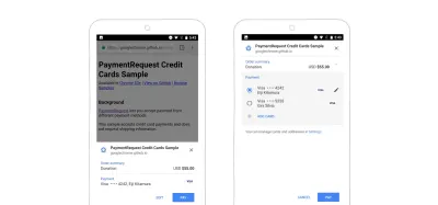 ป๊อปอัป Google Pay API ถูกเรียกใช้บนเว็บไซต์อีคอมเมิร์ซ