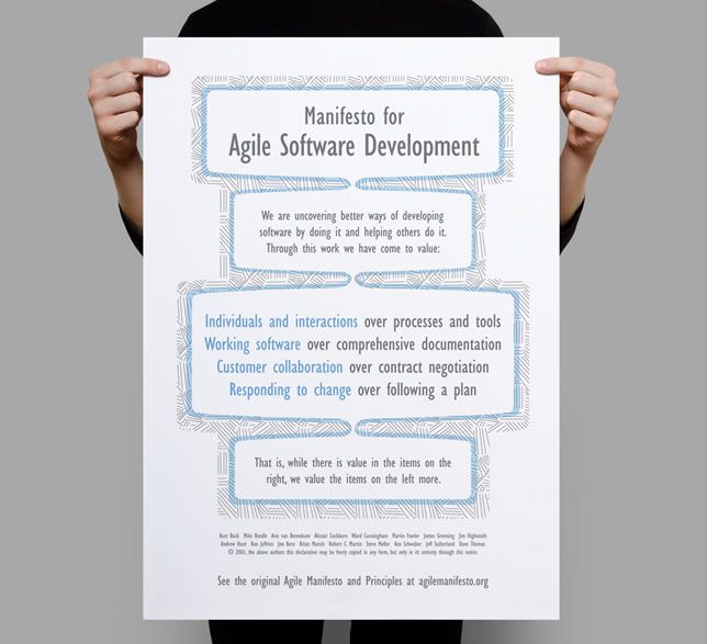 Plakat für agile Entwickler