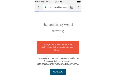 Mensaje de error en la biblioteca digital de Wisconsin