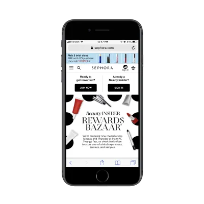 Programa de fidelidade Sephora Rewards Bazaar