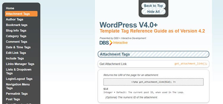 Ghid de referință WordPress