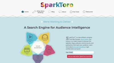 Целевая страница SparkToro