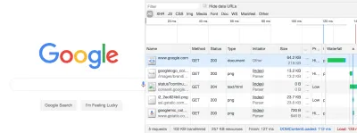 DevTools показывает только 5 сетевых запросов