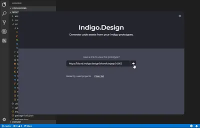 Расширение Indigo.Design Code Generator