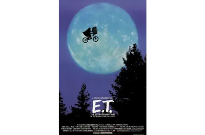 Плакат для E.T. подчеркивает отношения между мальчиком и инопланетянином