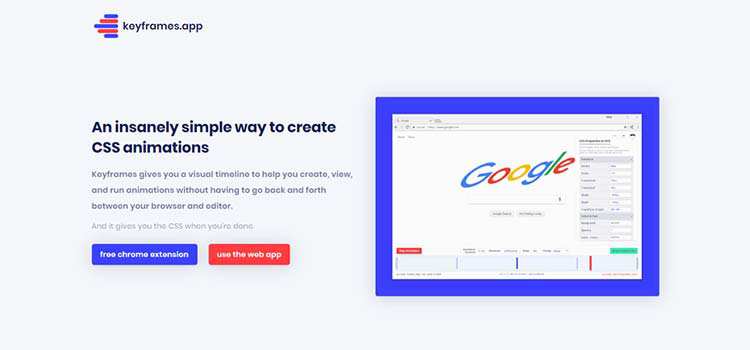Zasoby CSS Bezpłatna aplikacja Keyframes.app