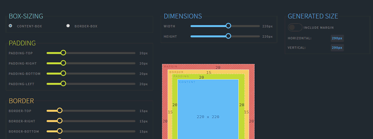 Eine nützliche App zur Visualisierung des Box-Modells