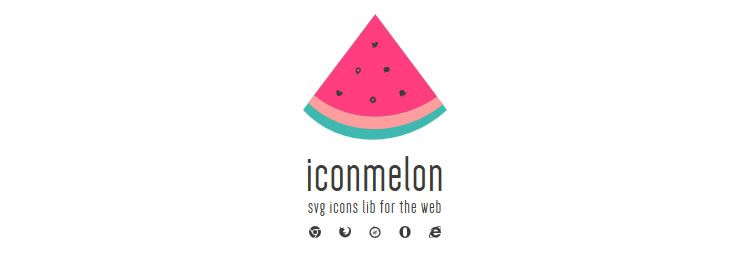 iconmelon - Crea rapidamente una libreria di icone SVG - Piccola app basata sul Web