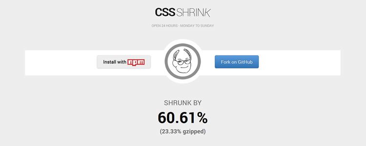 CSS Shrink 一个用于缩小 CSS 文件的小工具