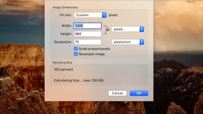 Пример изменения размера ImageKit на исходной фотографии Unsplash