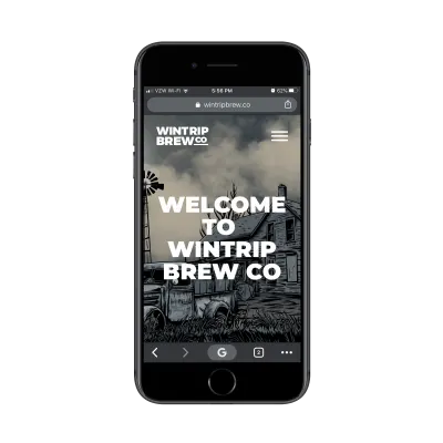 Site mobile de Wintrip Brew Co.