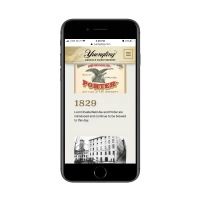 La chronologie de Yuengling commence