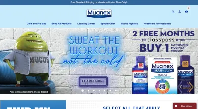 Веб-сайт Mucinex 2020 - Мистер Слизь, папа, тело