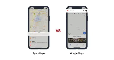 Шаблоны поиска UX для Apple Maps и Google Maps