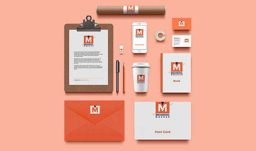 Kostenloses Branding Identity Mockup PSD Photoshop kostenlos