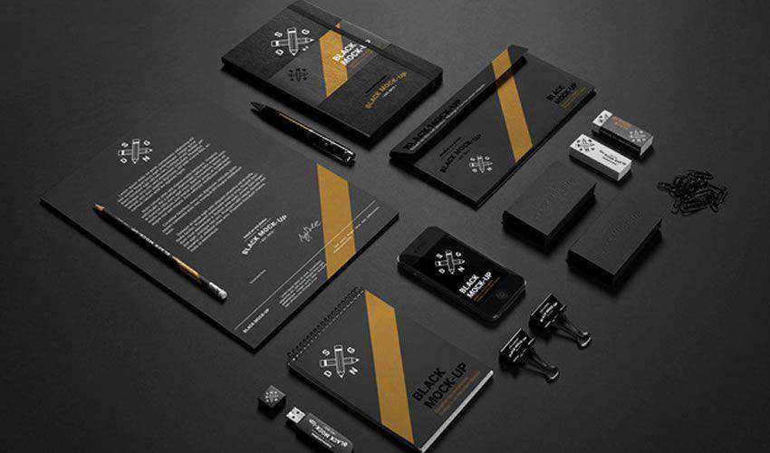 Mockup di cancelleria aziendale PSD PSD Photoshop gratuito