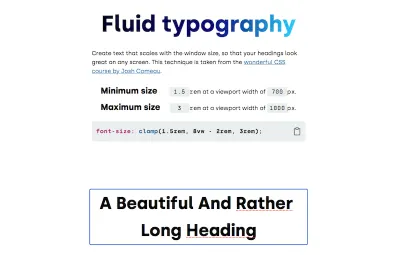 Flüssige Typografie