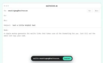 Mailto Link Generator