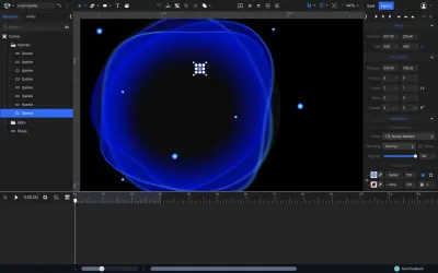 Folosind elipse cu umplere în gradient pentru a crea străluciri strălucitoare