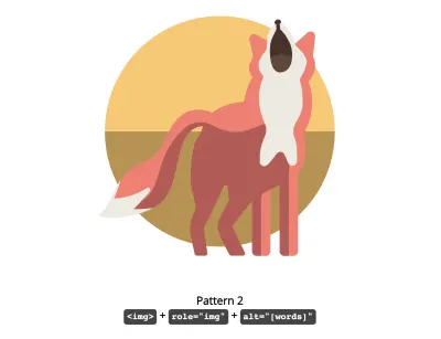 ilustração de raposa apresentada no exemplo do codepen