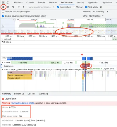 Bir vardiya seçiliyken Chrome Geliştirme Araçları'nın ekran görüntüsü ve bunun Özeti, son girişi olduğunu gösterir ve bu nedenle, vardiya Kümülatif Puana dahil edilmez.